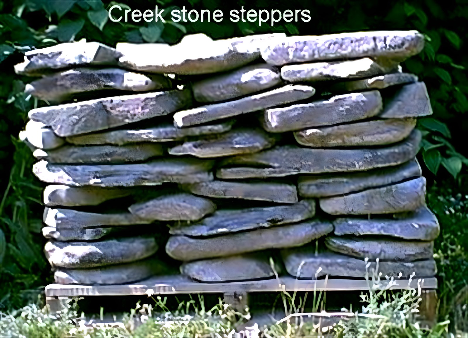 Pennsylvania creek stone garden path steppers